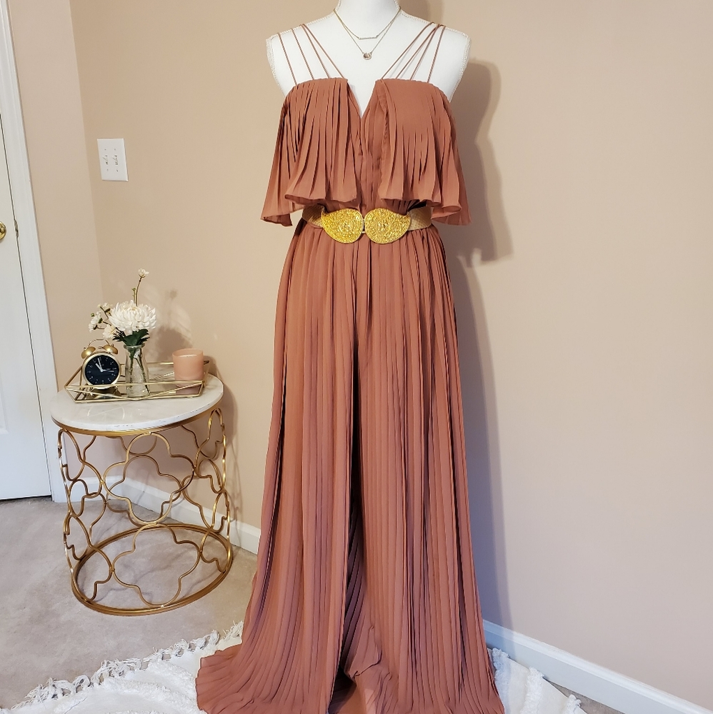 Rare London Brown/Tan Romper  •ASOS